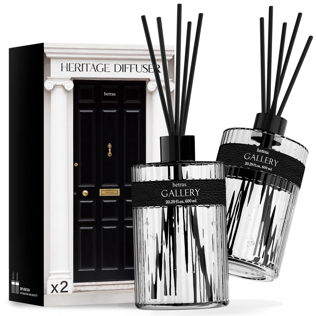 hetras. Heritage Perfume Diffuser | 600ml × 2 Twin Pack