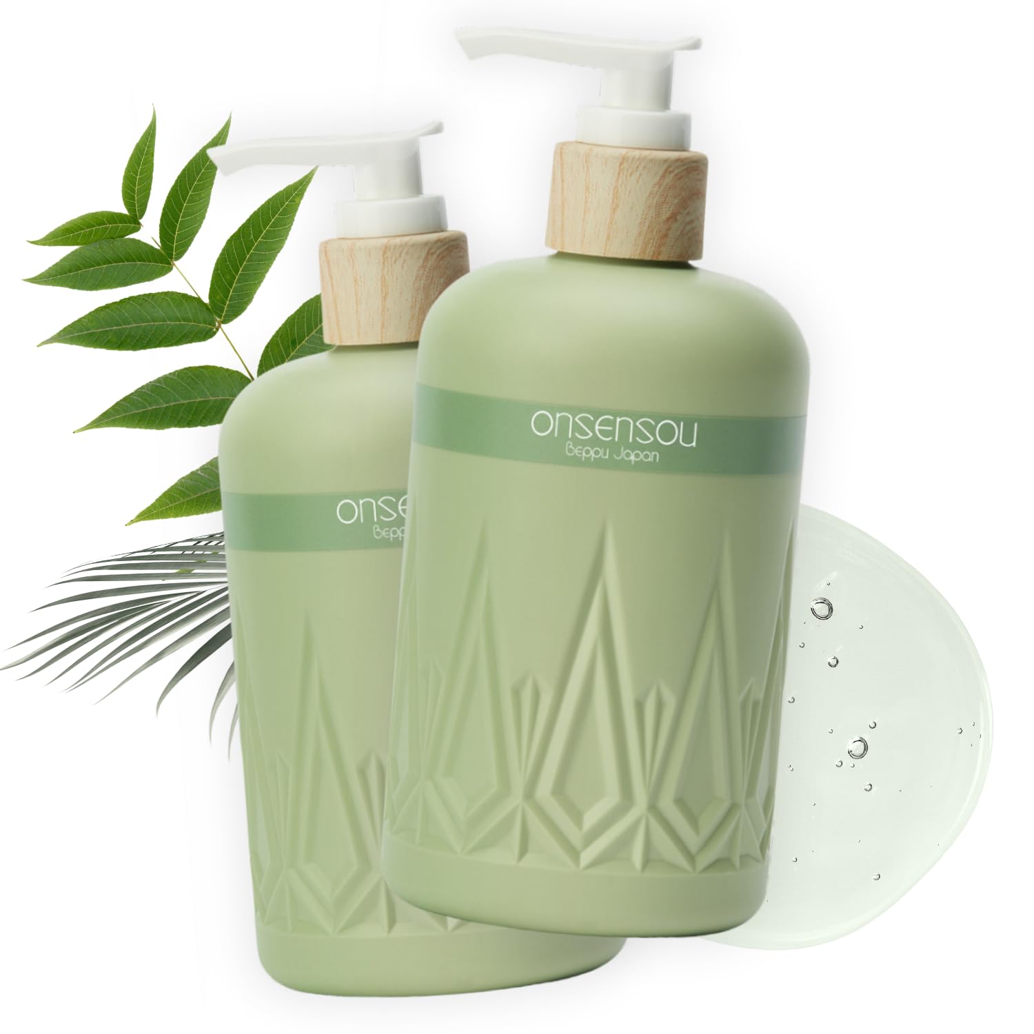 ONSENSOU Moisturizing Body Wash – Hot Spring Yeast, Green Algae & Kaolin
