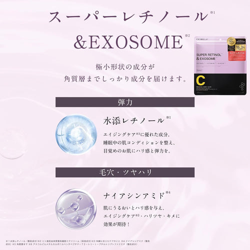 CICIBELLA Super Retinol & Exosome Sheet Mask | 30 Sheets