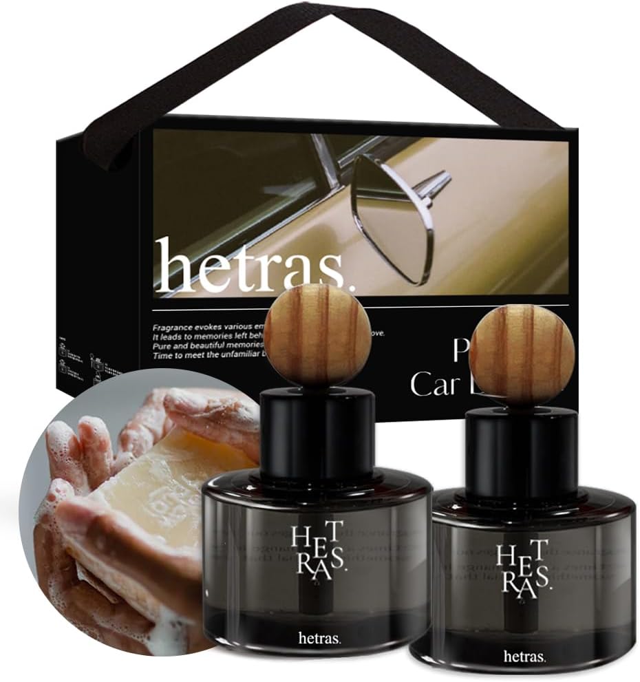hetras. Premium Car Diffuser Set | 2 Pack | 77ml Each