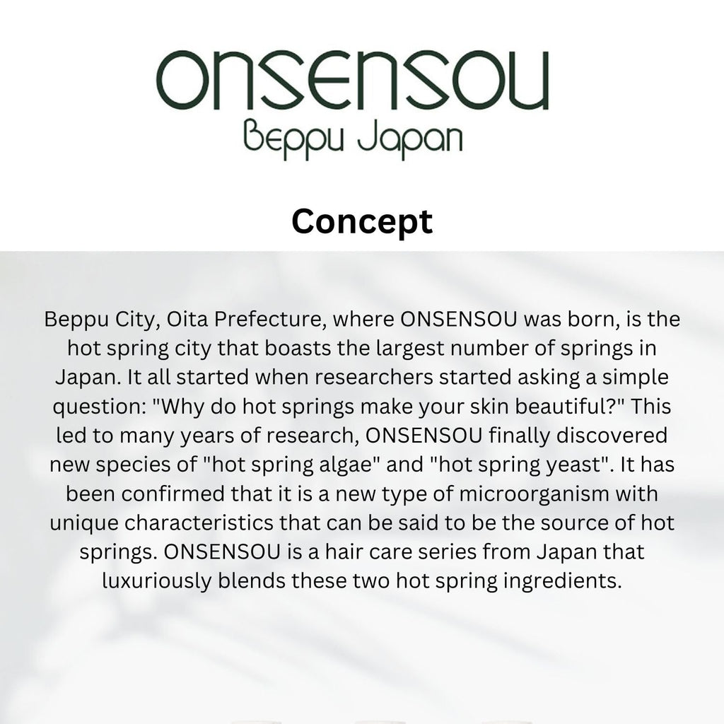 ONSENSOU Moisturizing Body Wash – Hot Spring Yeast, Green Algae & Kaolin