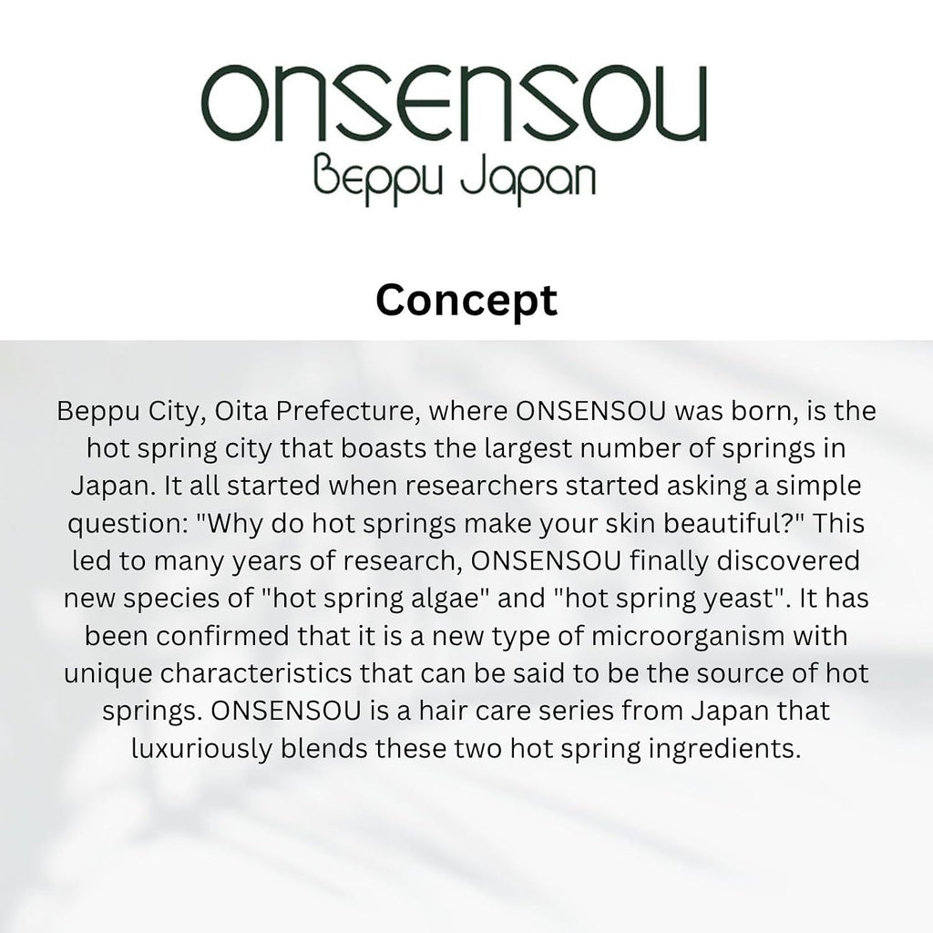 Onsen Sou Dry Scalp Treatment — Deep Conditioner for Dry & Damaged Hair