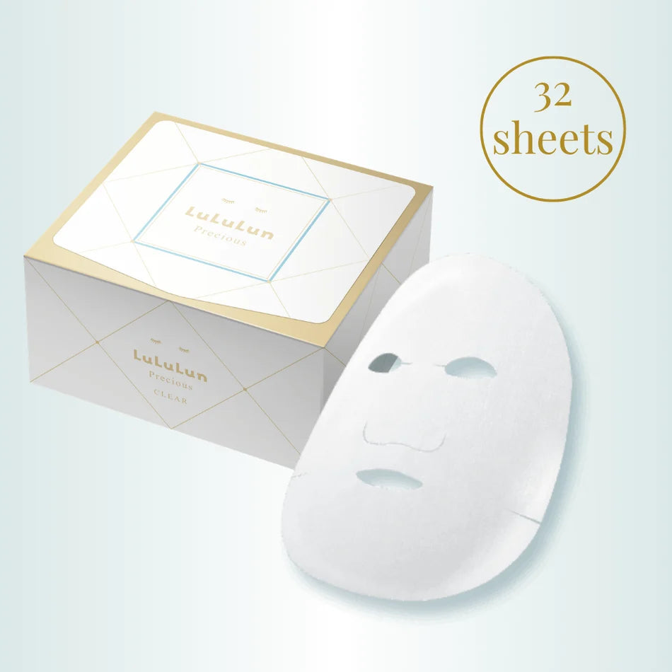 LuLuLun Precious Sheet Mask CLEAR (White) | 32 Sheets