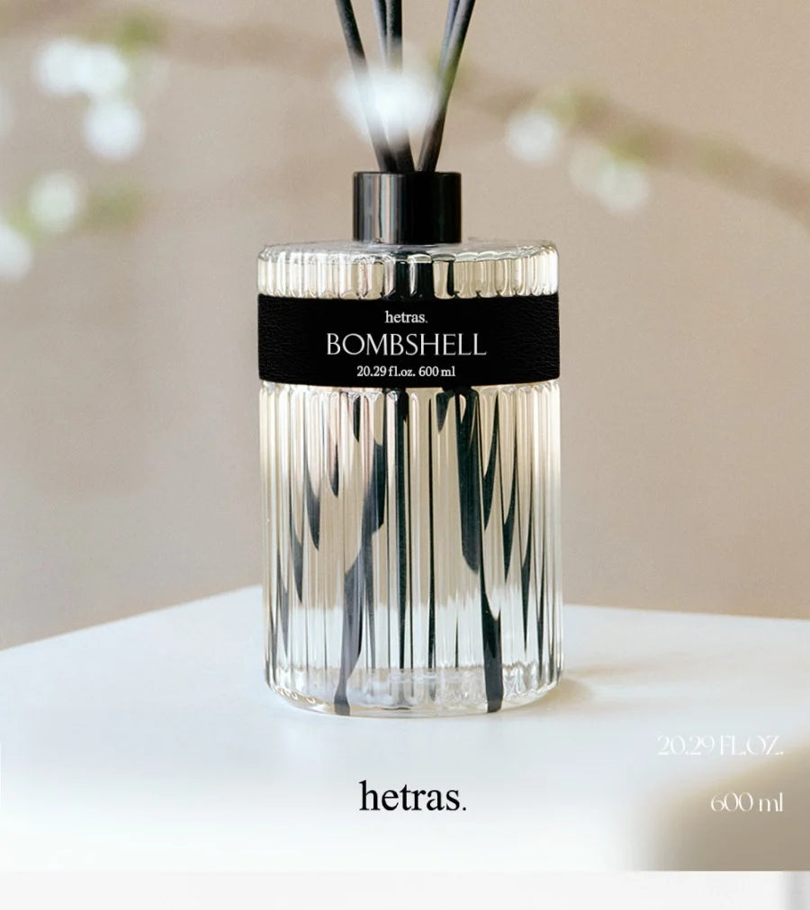 hetras. Heritage Perfume Diffuser | 600ml × 2 Twin Pack