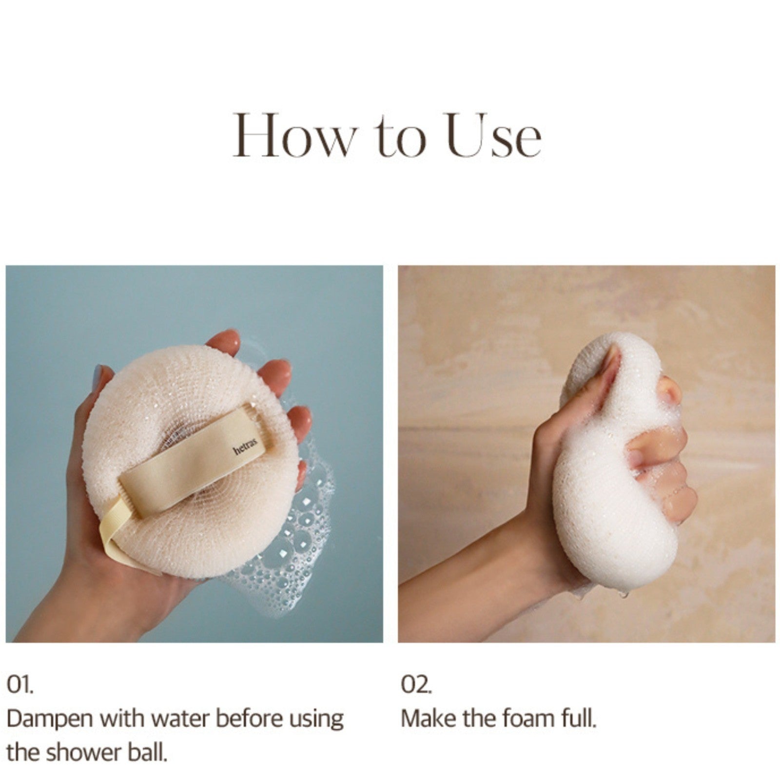 hetras. New Deep Clean Shower Ball Set | 4 Pack